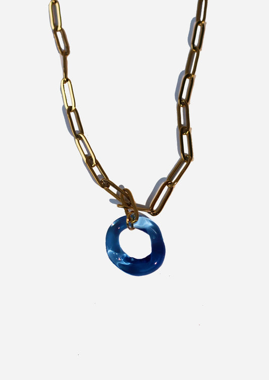 Loop Necklace - Blue