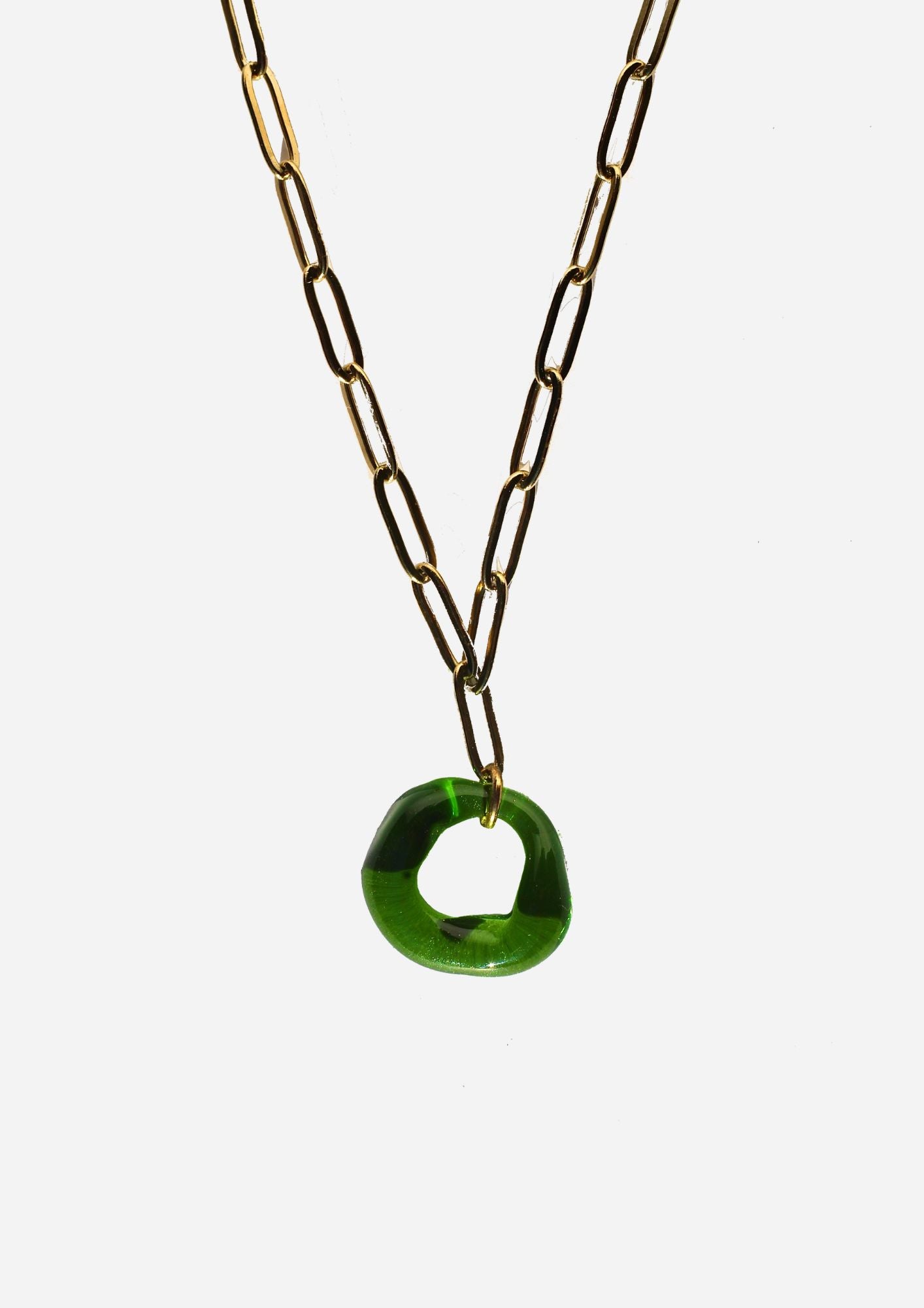 Loop Necklace - Green