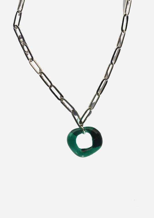 Loop Necklace - Dark cyan