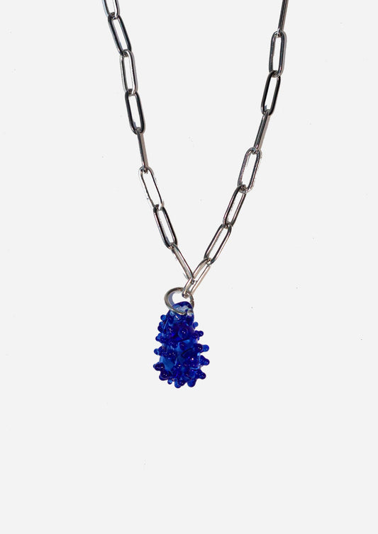 Bean Necklace - Blue