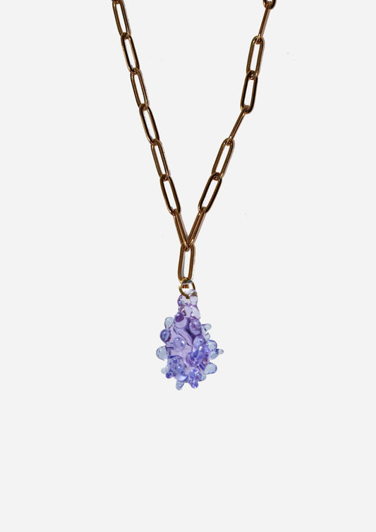 Bean Necklace - Purple