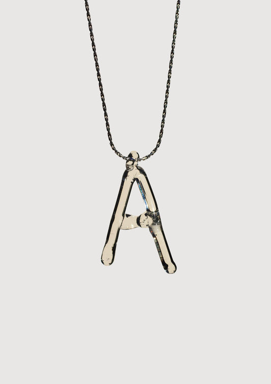 Letter Glass Necklace