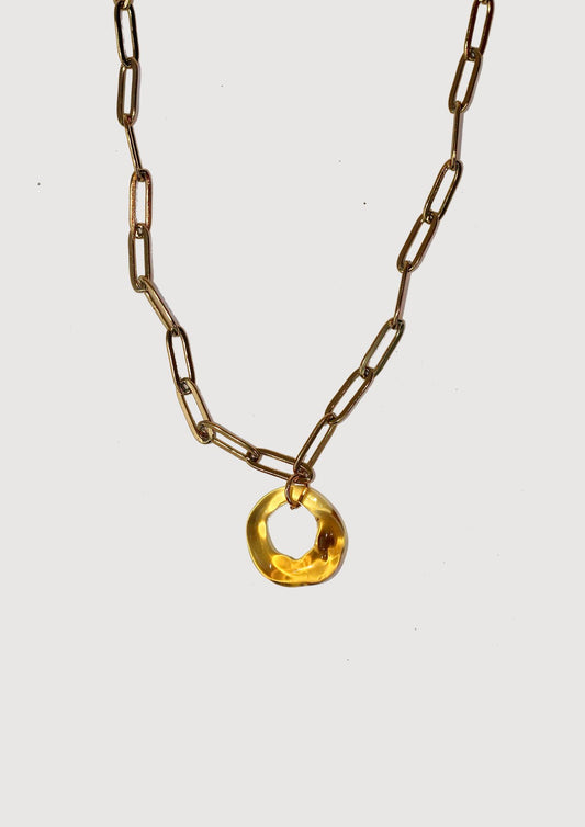 Loop Necklace - Yellow