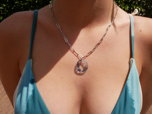 Loop Necklace - Blue