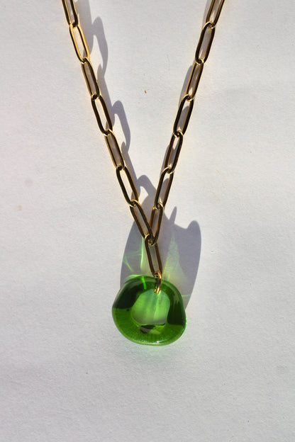 Loop Necklace - Green