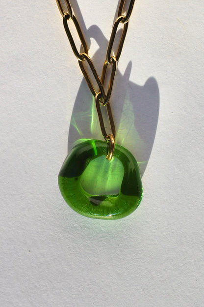 Loop Necklace - Green