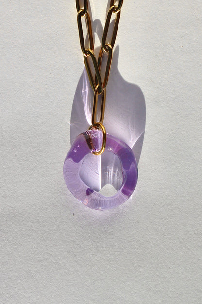 Loop Necklace - Purple