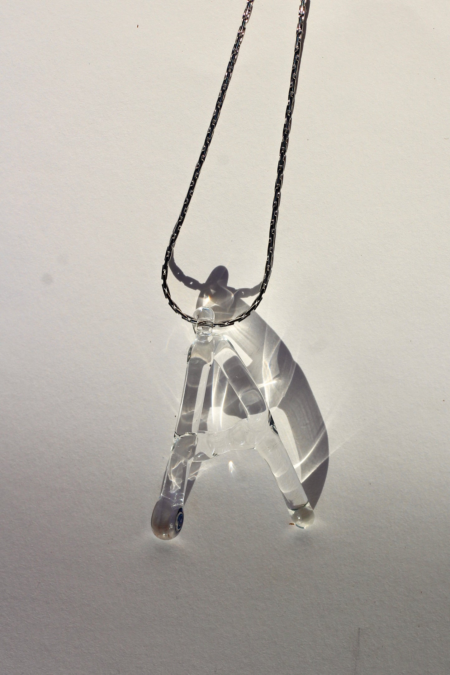 Letter Glass Necklace