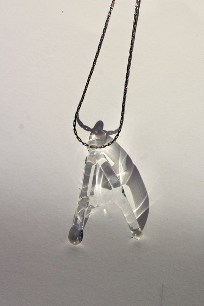 Letter Glass Necklace