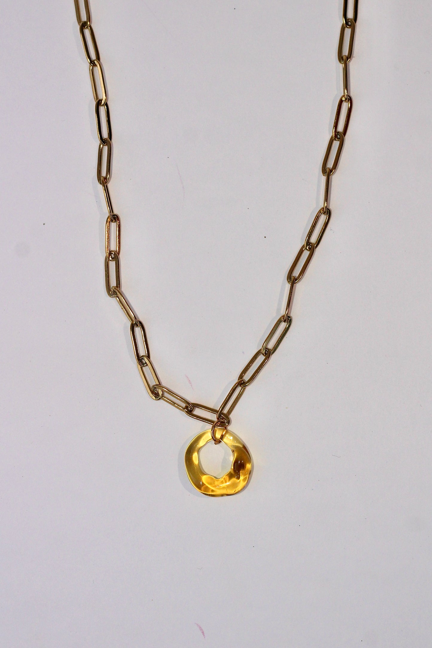 Loop Necklace - Yellow