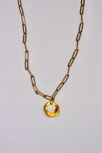 Loop Necklace - Yellow