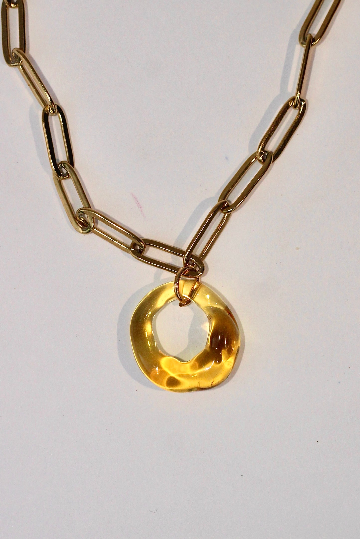 Loop Necklace - Yellow