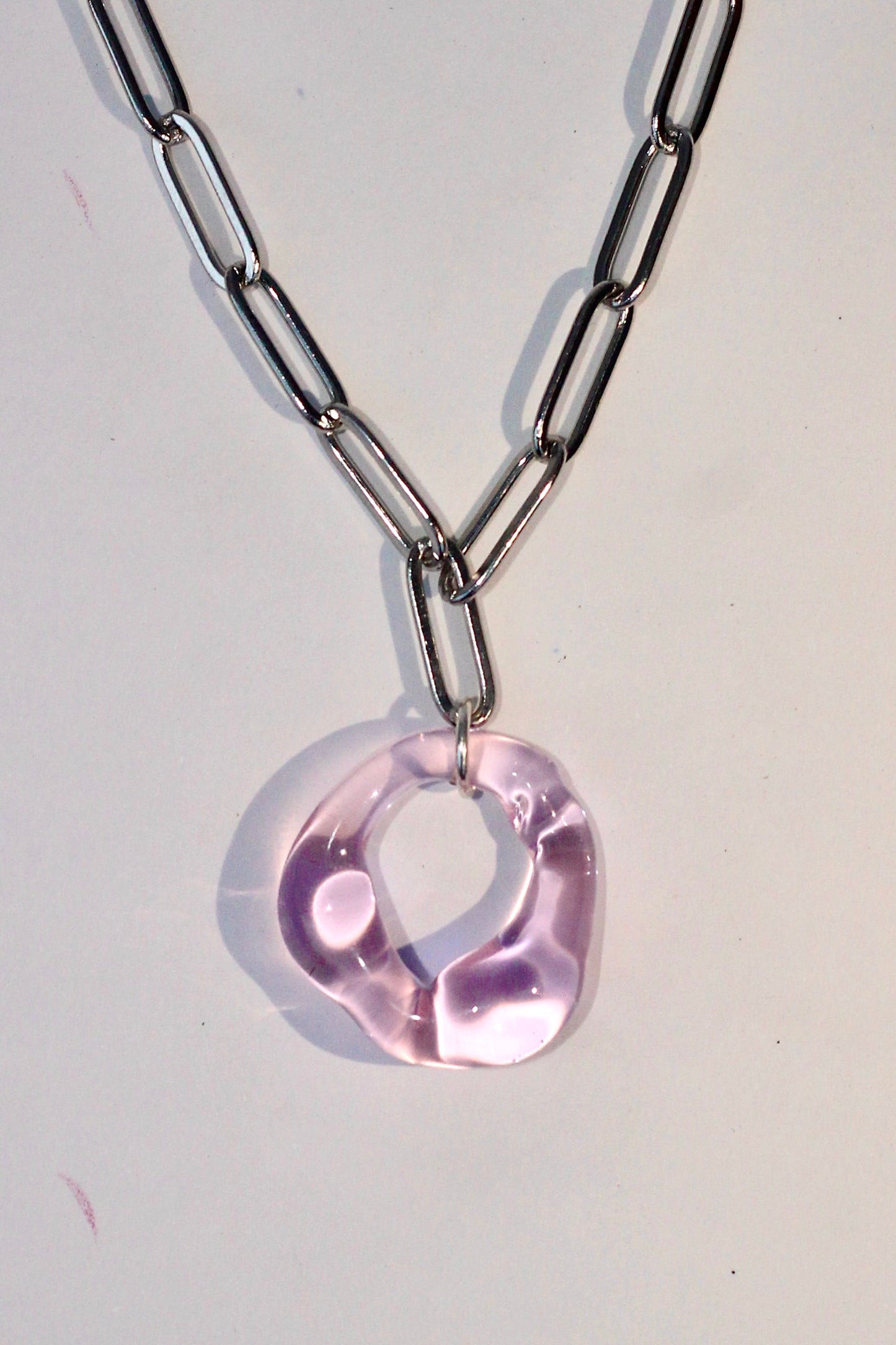 Loop Necklace - Pink